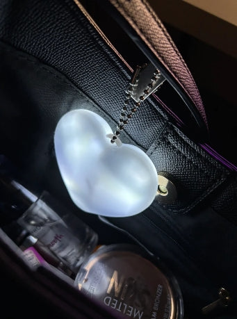 LED Heart-Shaped Handbag Light